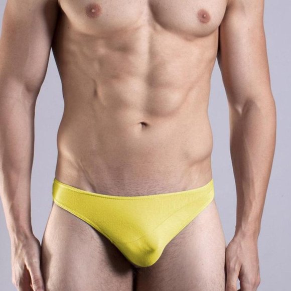 Doreanse Solid Yellow Thong - Picture 1 of 1